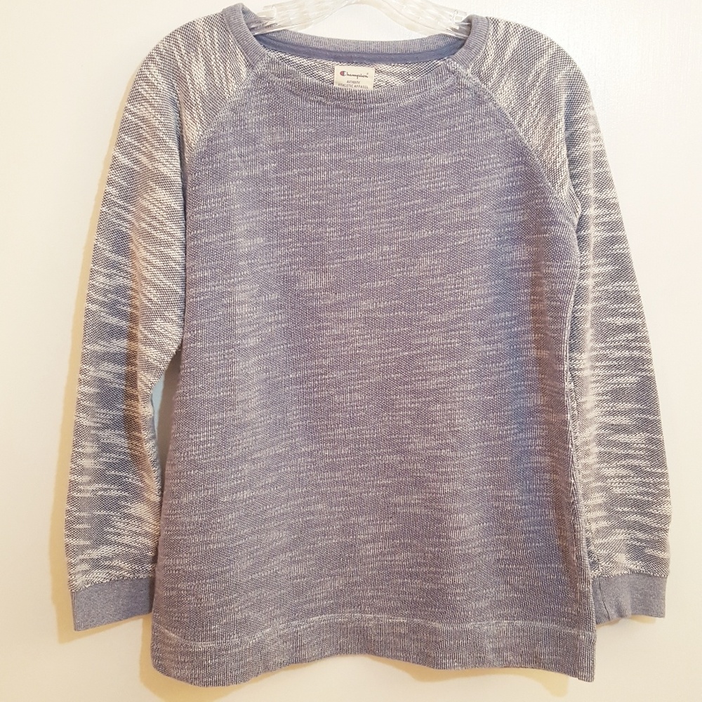 Champion Blue & White Heathered Sweatshirt